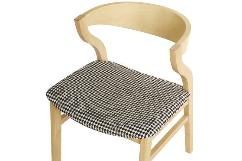 Set med 2 matstolar Maroa - Ljus trä, svart, vit - Möbler - Matplats - Matstol & köksstol