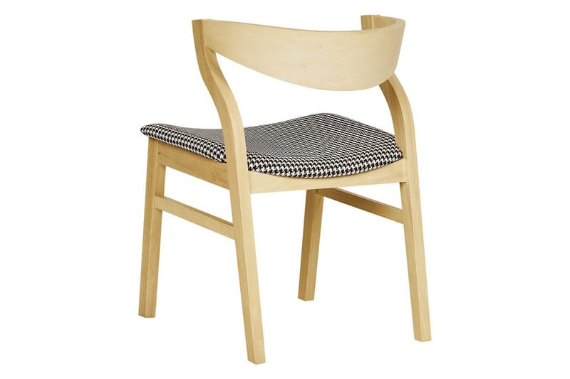 Set med 2 matstolar Maroa - Ljus trä, svart, vit - Möbler - Matplats - Matstol & köksstol