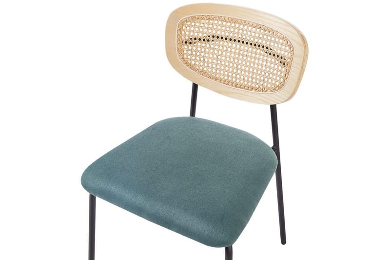 Set med 2 matstolar Mayetta - Natur, blå, svart - Möbler - Matplats - Matstol & köksstol