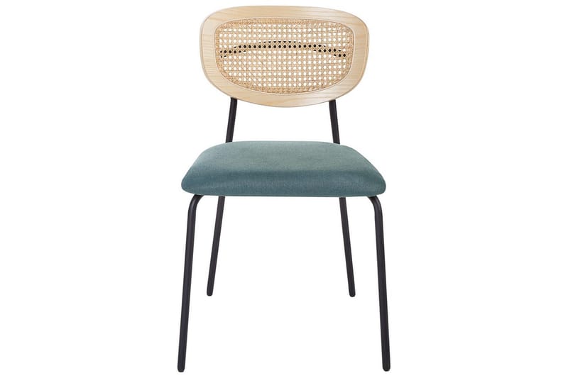 Set med 2 matstolar Mayetta - Natur, blå, svart - Möbler - Matplats - Matstol & köksstol