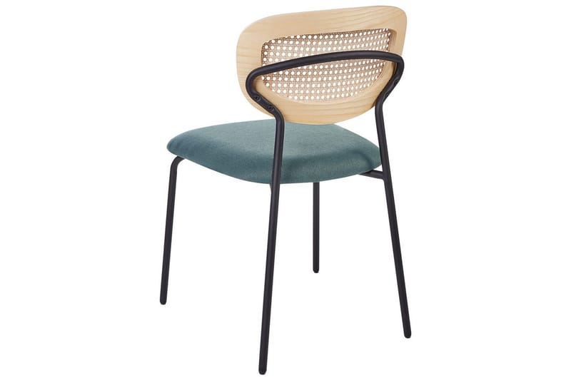 Set med 2 matstolar Mayetta - Natur, blå, svart - Möbler - Matplats - Matstol & köksstol