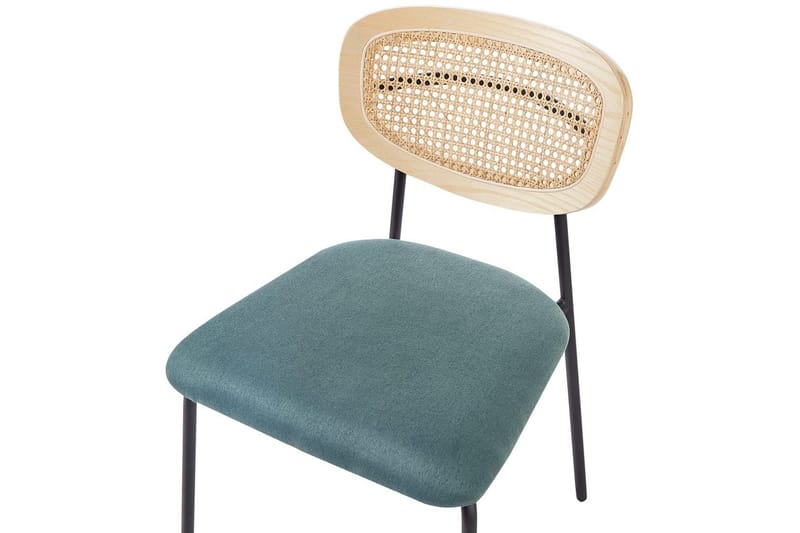 Set med 2 matstolar Mayetta - Natur, blå, svart - Möbler - Matplats - Matstol & köksstol