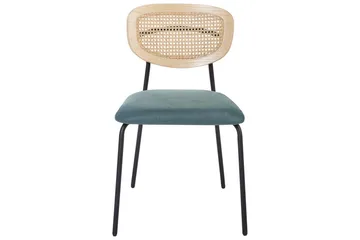 Set med 2 matstolar Mayetta - Natur, blå, svart - Möbler - Matplats - Matstol & köksstol
