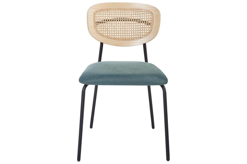 Set med 2 matstolar Mayetta - Natur, blå, svart - Möbler - Matplats - Matstol & köksstol