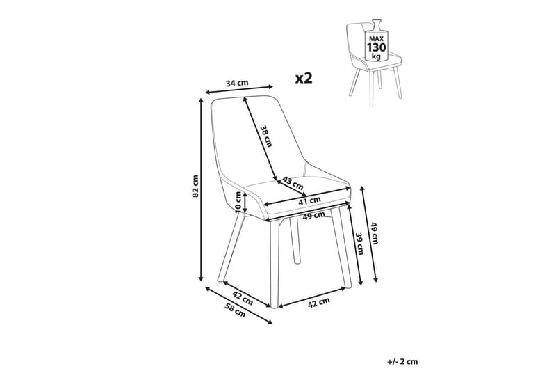 Set med 2 matstolar Melfort - Brunt, ljust trä - Möbler - Matplats - Matstol & köksstol