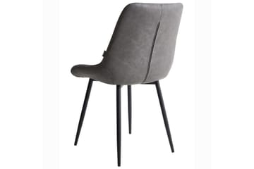 Set med 2 matstolar Melrose - Grå, svart - Möbler - Matplats - Matstol & köksstol