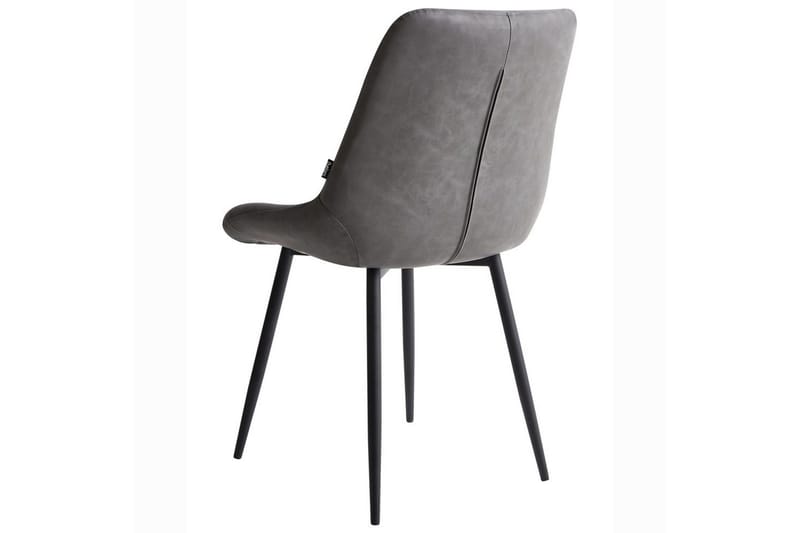 Set med 2 matstolar Melrose - Grå, svart - Möbler - Matplats - Matstol & köksstol