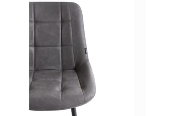 Set med 2 matstolar Melrose - Grå, svart - Möbler - Matplats - Matstol & köksstol