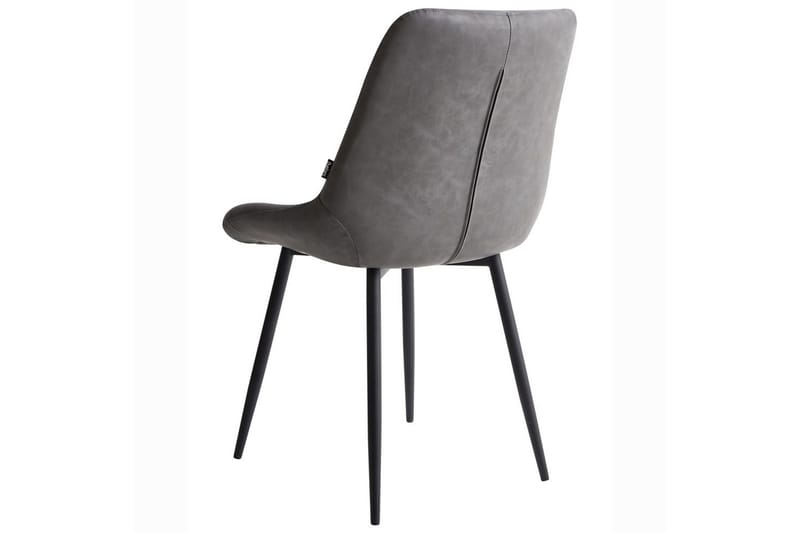 Set med 2 matstolar Melrose - Grå, svart - Möbler - Matplats - Matstol & köksstol