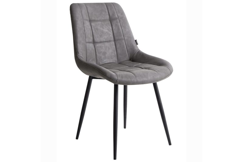 Set med 2 matstolar Melrose - Grå, svart - Möbler - Matplats - Matstol & köksstol