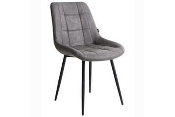 Set med 2 matstolar Melrose - Grå, svart - Möbler - Matplats - Matstol & köksstol