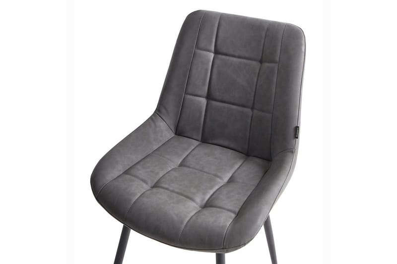 Set med 2 matstolar Melrose - Grå, svart - Möbler - Matplats - Matstol & köksstol