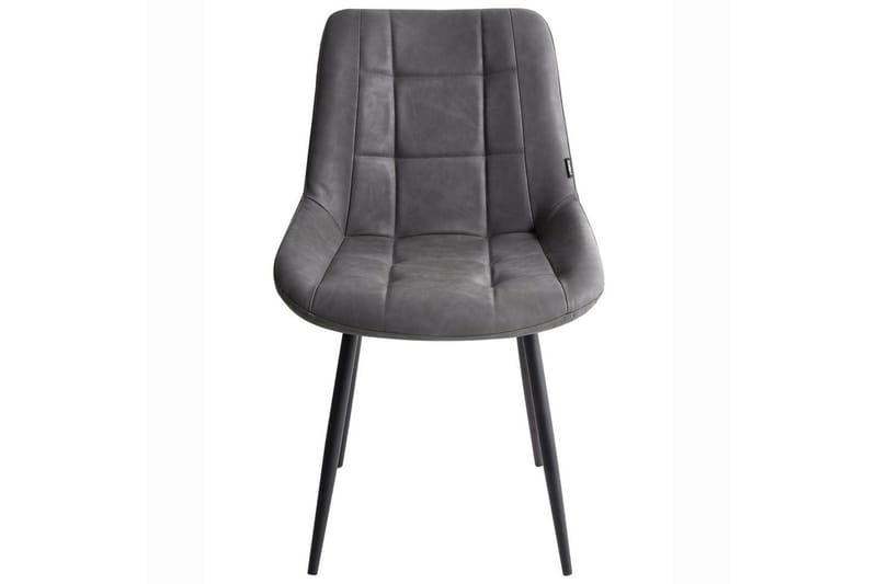 Set med 2 matstolar Melrose - Grå, svart - Möbler - Matplats - Matstol & köksstol