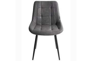 Set med 2 matstolar Melrose - Grå, svart - Möbler - Matplats - Matstol & köksstol