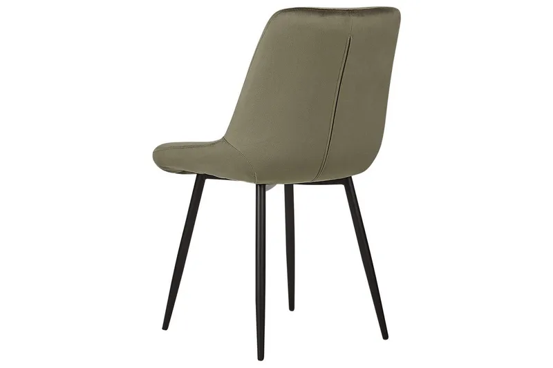 Set med 2 matstolar Melrose - Grön, Svart - Möbler - Matplats - Matstol & köksstol