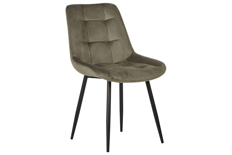 Set med 2 matstolar Melrose - Grön, Svart - Möbler - Matplats - Matstol & köksstol