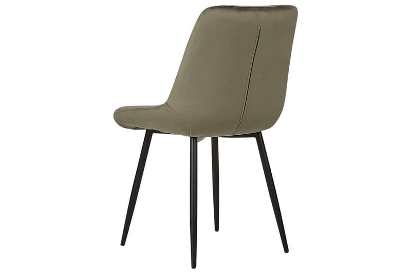 Set med 2 matstolar Melrose - Grön, Svart - Möbler - Matplats - Matstol & köksstol