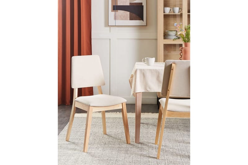 Set med 2 matstolar Merrill - Ljus trä, beige - Möbler - Matplats - Matstol & köksstol
