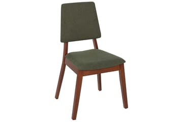Set med 2 matstolar Merrill - Mörkt trä, grönt - Möbler - Matplats - Matstol & köksstol