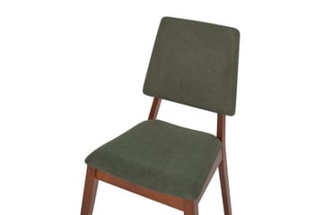 Set med 2 matstolar Merrill - Mörkt trä, grönt - Möbler - Matplats - Matstol & köksstol