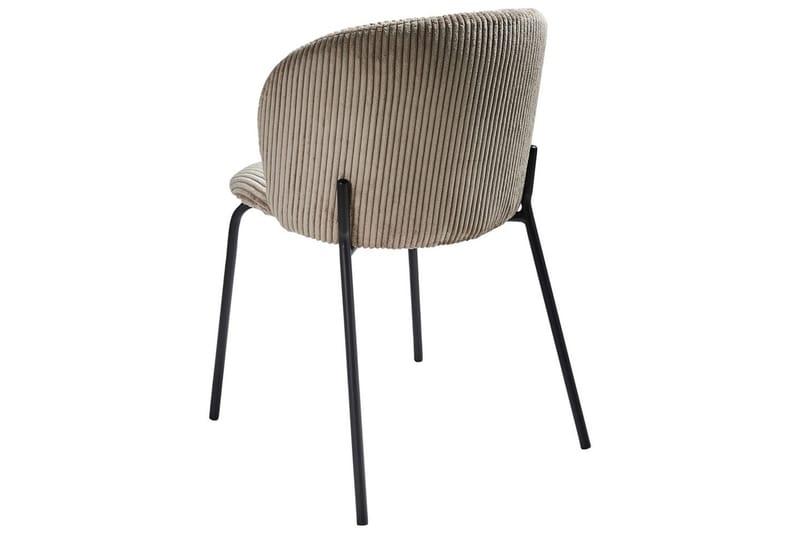 Set med 2 matstolar Miles - Beige, svart - Möbler - Matplats - Matstol & köksstol