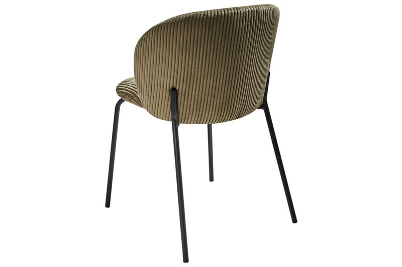 Set med 2 matstolar Miles - Grön, Svart - Möbler - Matplats - Matstol & köksstol