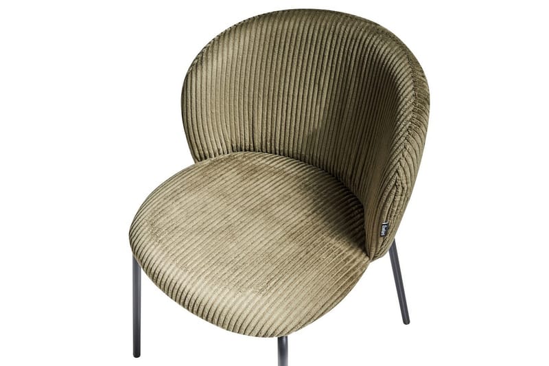 Set med 2 matstolar Miles - Grön, Svart - Möbler - Matplats - Matstol & köksstol