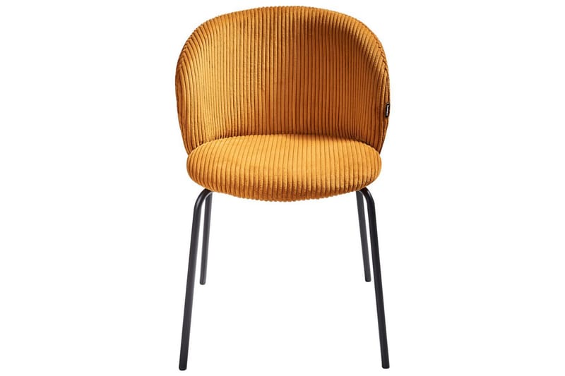 Set med 2 matstolar Miles - Orange, svart - Möbler - Matplats - Matstol & köksstol