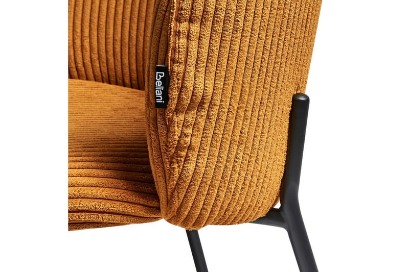 Set med 2 matstolar Miles - Orange, svart - Möbler - Matplats - Matstol & köksstol