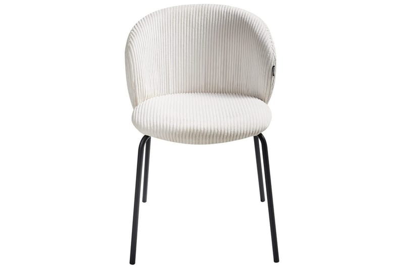 Set med 2 matstolar Miles - Vit, Svart - Möbler - Matplats - Matstol & köksstol