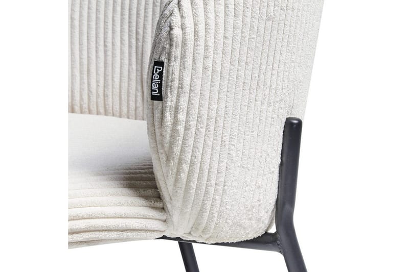 Set med 2 matstolar Miles - Vit, Svart - Möbler - Matplats - Matstol & köksstol