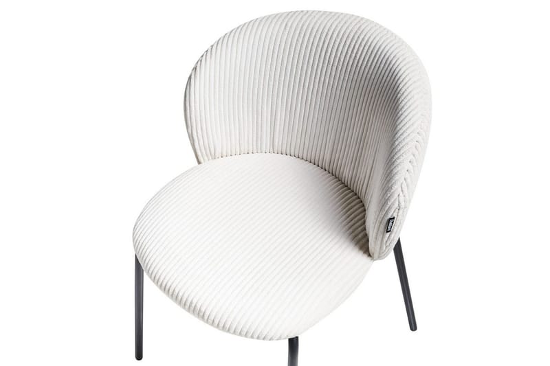 Set med 2 matstolar Miles - Vit, Svart - Möbler - Matplats - Matstol & köksstol