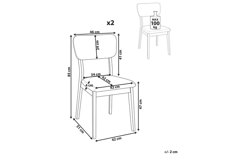 Set med 2 matstolar Minier - Möbler - Matplats - Matstol & köksstol