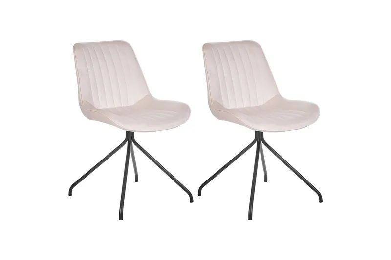 Set med 2 matstolar Navasota, Beige