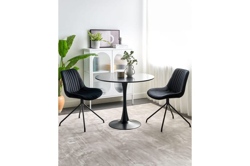 Set med 2 matstolar Navasota - Svart - Möbler - Matplats - Matstol & köksstol