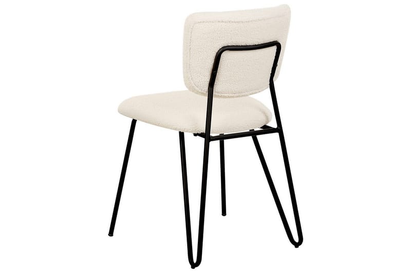 Set med 2 matstolar Nelko - Vit, Svart - Möbler - Matplats - Matstol & köksstol