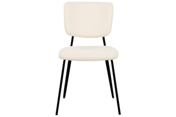 Set med 2 matstolar Nelko - Vit, Svart - Möbler - Matplats - Matstol & köksstol