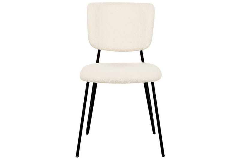 Set med 2 matstolar Nelko - Vit, Svart - Möbler - Matplats - Matstol & köksstol