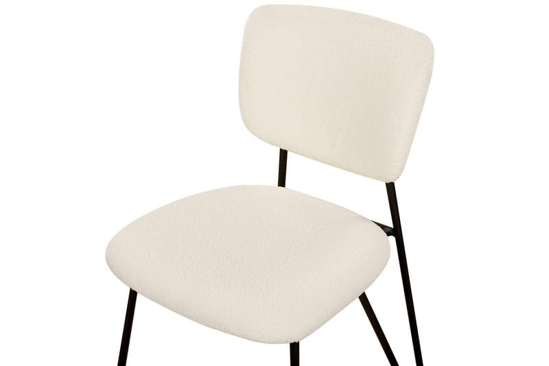 Set med 2 matstolar Nelko - Vit, Svart - Möbler - Matplats - Matstol & köksstol