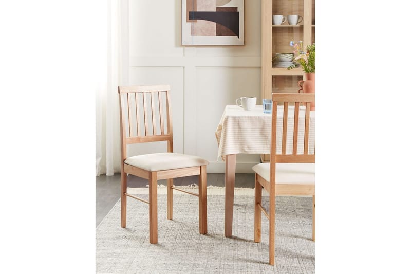 Set med 2 matstolar Orono - Ljus trä, beige - Möbler - Matplats - Matstol & köksstol