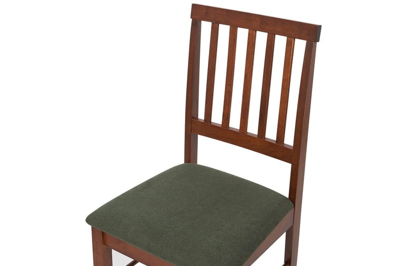 Set med 2 matstolar Orono - Mörkt trä, grönt - Möbler - Matplats - Matstol & köksstol