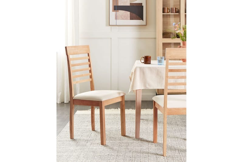 Set med 2 matstolar Ortley - Ljus trä, beige - Möbler - Matplats - Matstol & köksstol