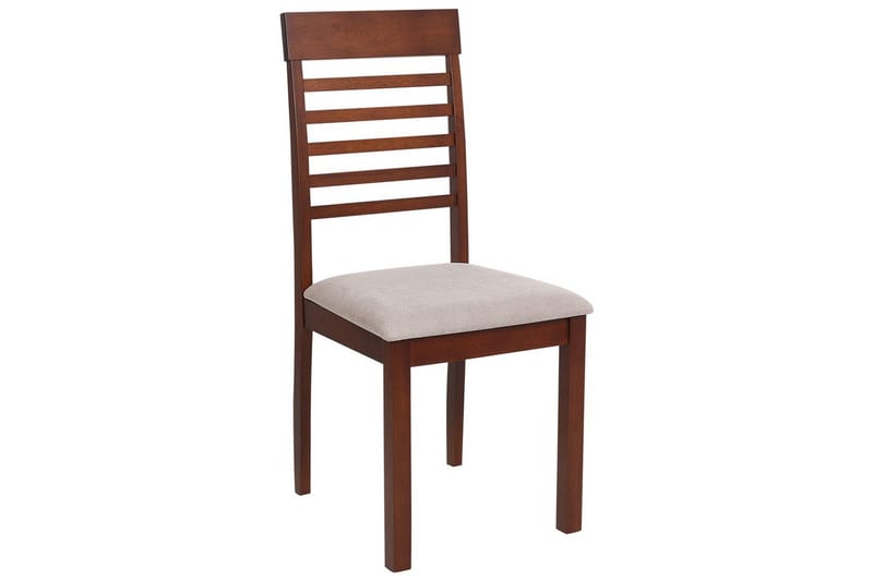 Set med 2 matstolar Ortley - Mörk trä, beige - Möbler - Matplats - Matstol & köksstol
