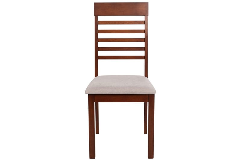 Set med 2 matstolar Ortley - Mörk trä, beige - Möbler - Matplats - Matstol & köksstol