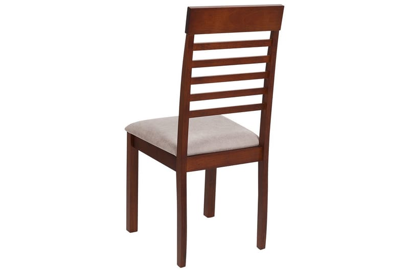 Set med 2 matstolar Ortley - Mörk trä, beige - Möbler - Matplats - Matstol & köksstol