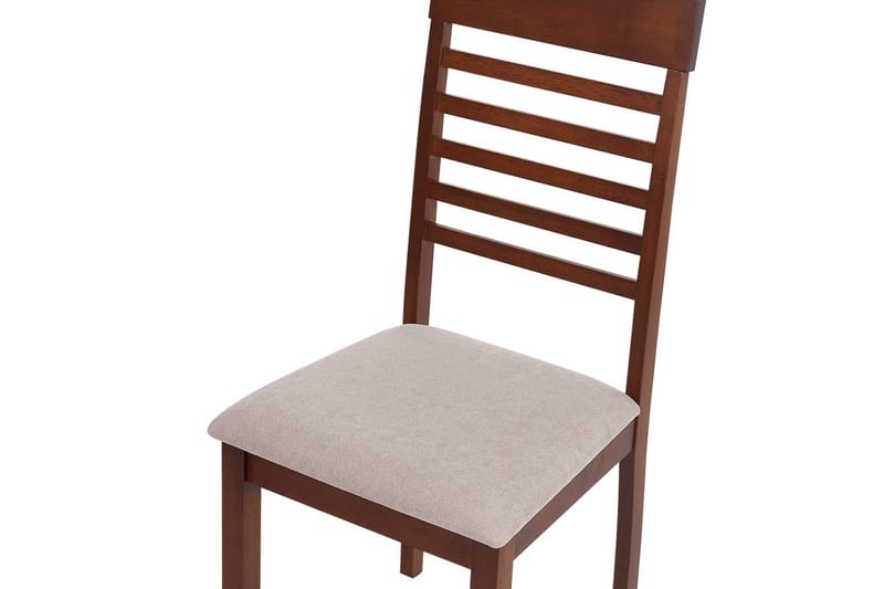 Set med 2 matstolar Ortley - Mörk trä, beige - Möbler - Matplats - Matstol & köksstol