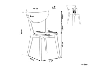 Set med 2 matstolar Roxby - Möbler - Matplats - Matstol & köksstol