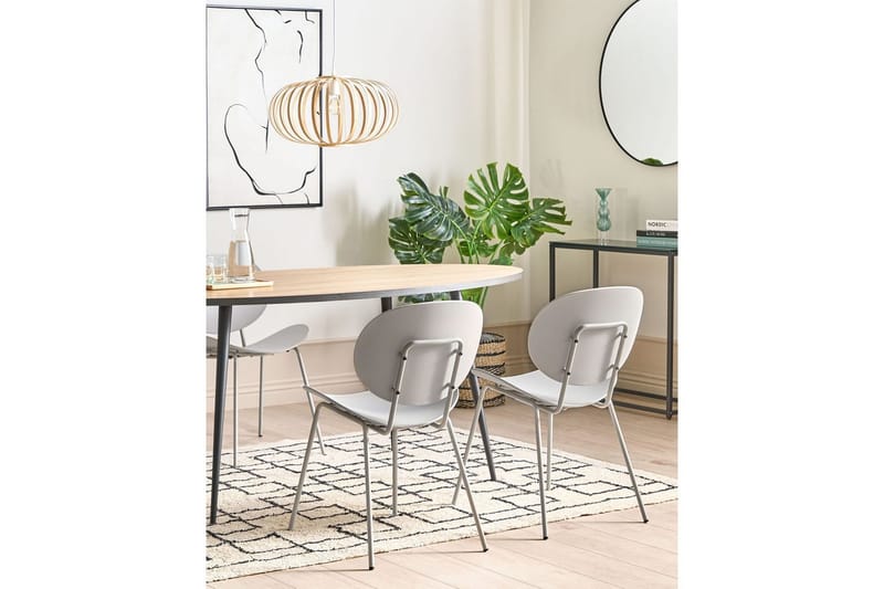 Set med 2 matstolar Shonto - Grå - Möbler - Matplats - Matstol & köksstol