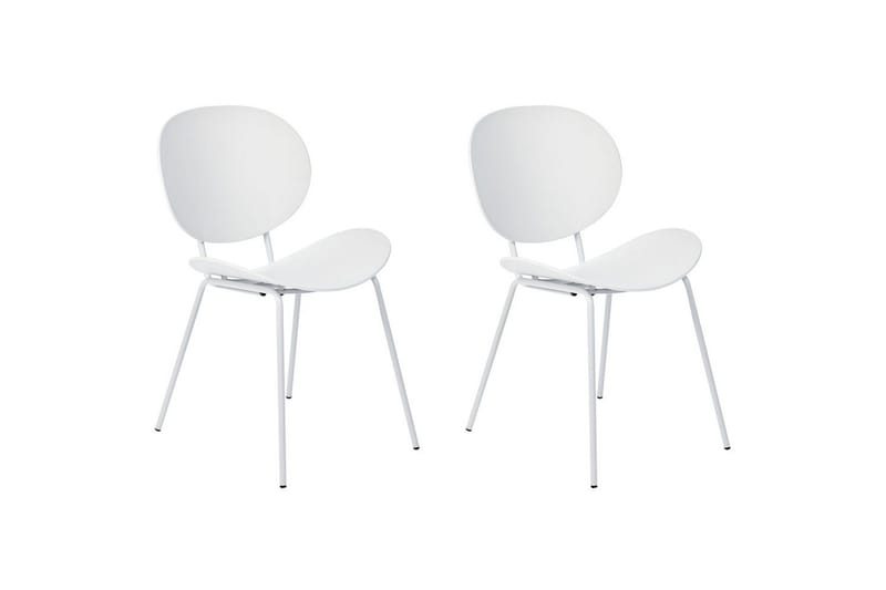 Set med 2 matstolar Shonto, Vit
