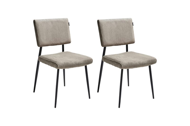 Set med 2 matstolar Sturgis - Beige, svart - Möbler - Matplats - Matstol & köksstol